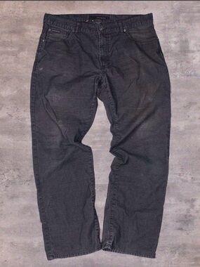 Vintage Y2K 2000's Calvin Kelin Jeans Relaxed Fit Baggy Wide Corduroy Black